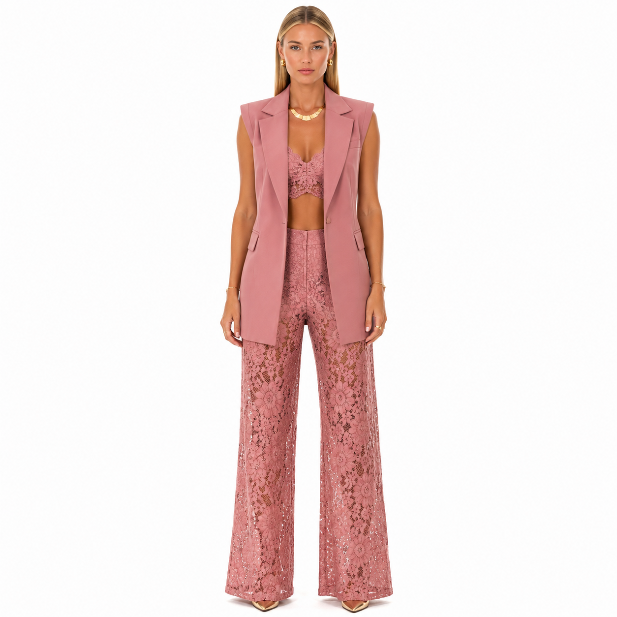 Conjunto de Chaqueta y Pantalón Verano