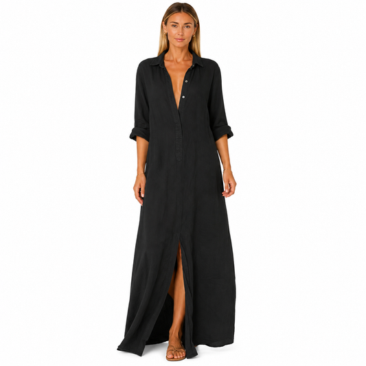 Vestido Maxi con Botones