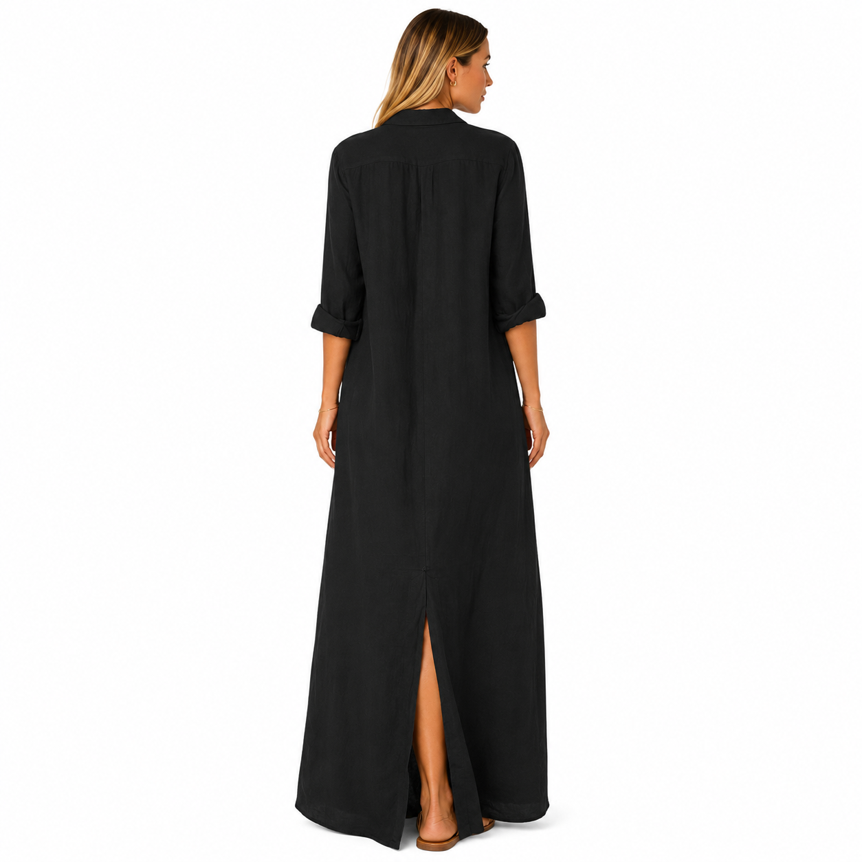 Vestido Maxi con Botones