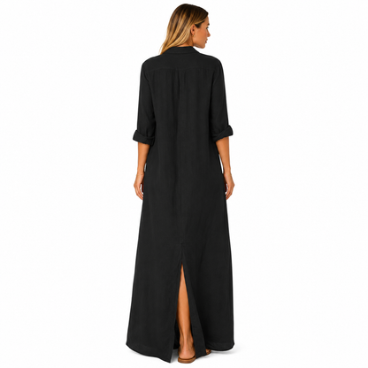 Vestido Maxi con Botones
