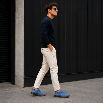 Zapatos Transpirables Ultracomfort: Azul-Negro