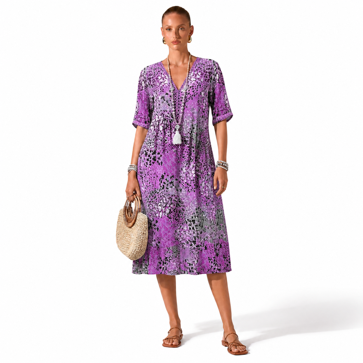 Vestido Vaporoso de Verano con Corte Favorecedor