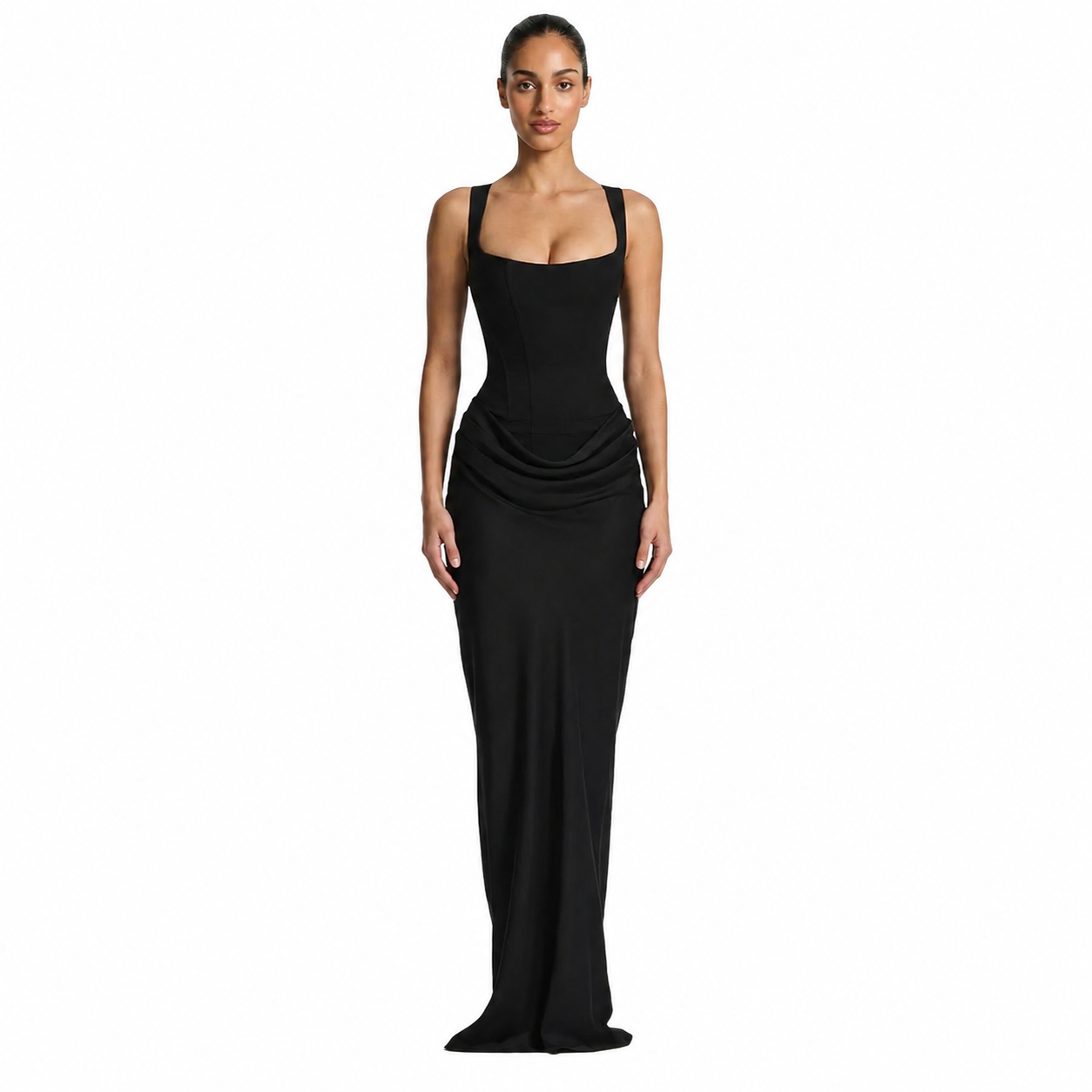 Vestido Maxi Efecto Reloj de Arena
