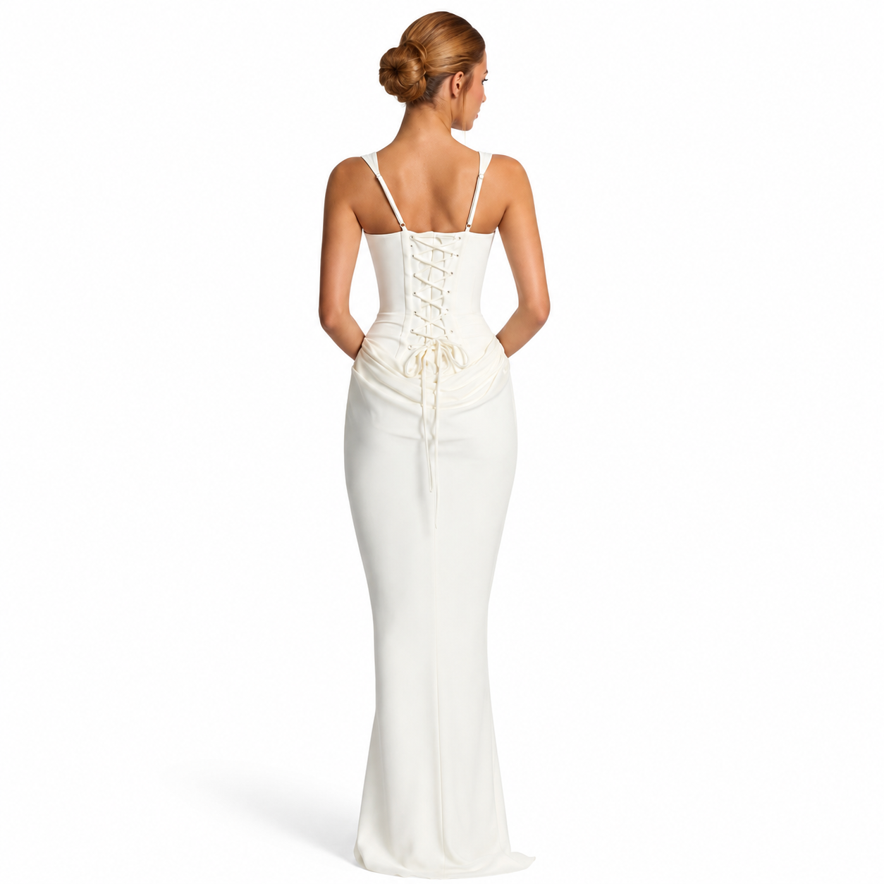 Vestido Maxi Efecto Reloj de Arena