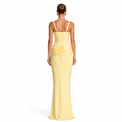 Vestido Maxi Efecto Reloj de Arena