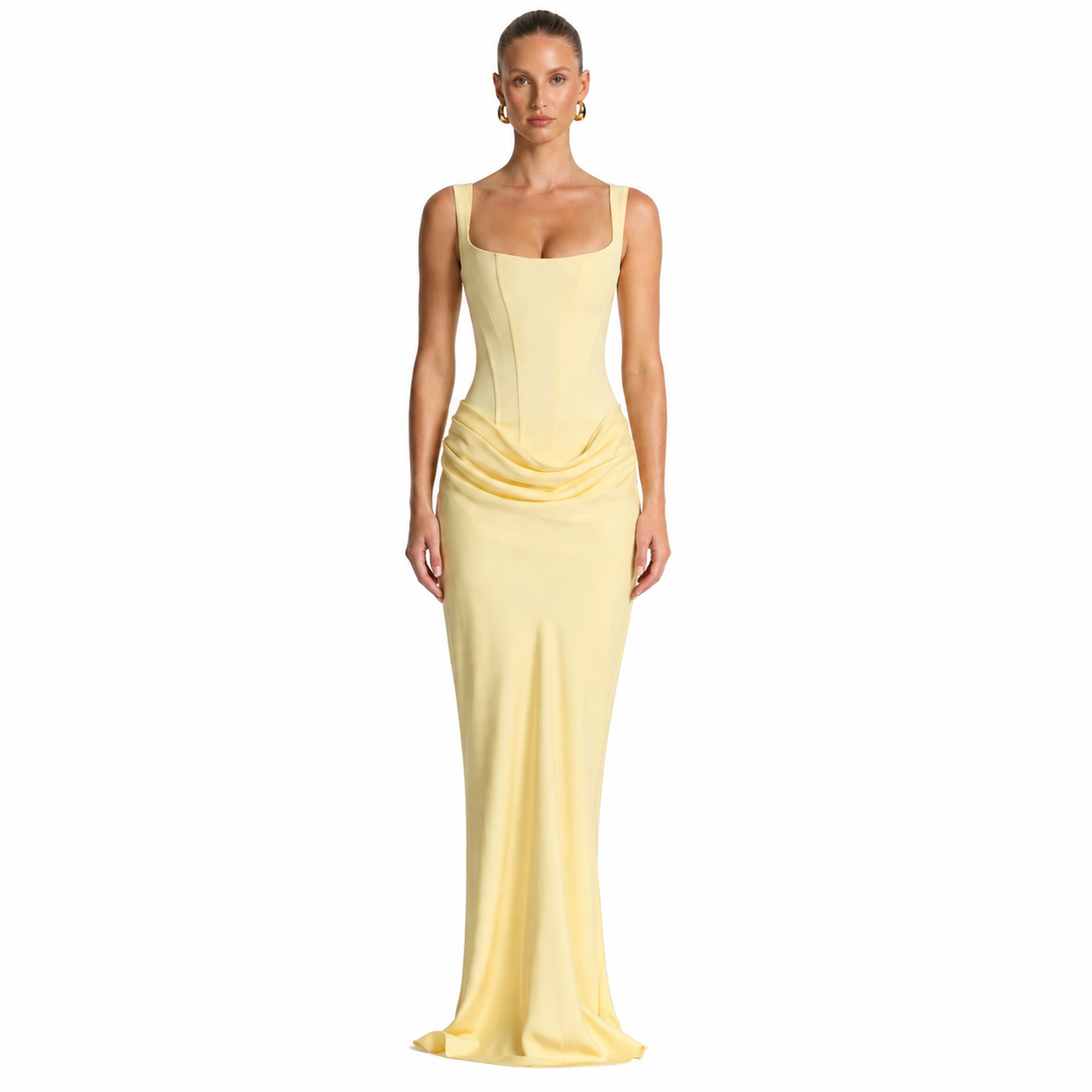 Vestido Maxi Efecto Reloj de Arena