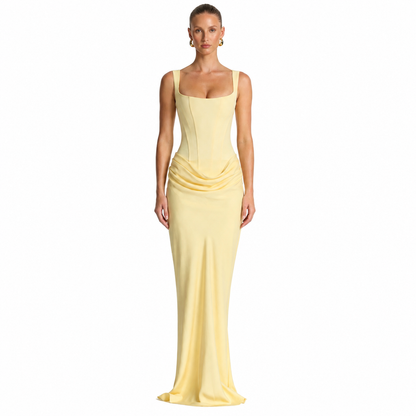 Vestido Maxi Efecto Reloj de Arena