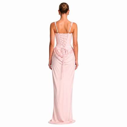 Vestido Maxi Efecto Reloj de Arena