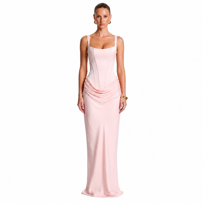 Vestido Maxi Efecto Reloj de Arena