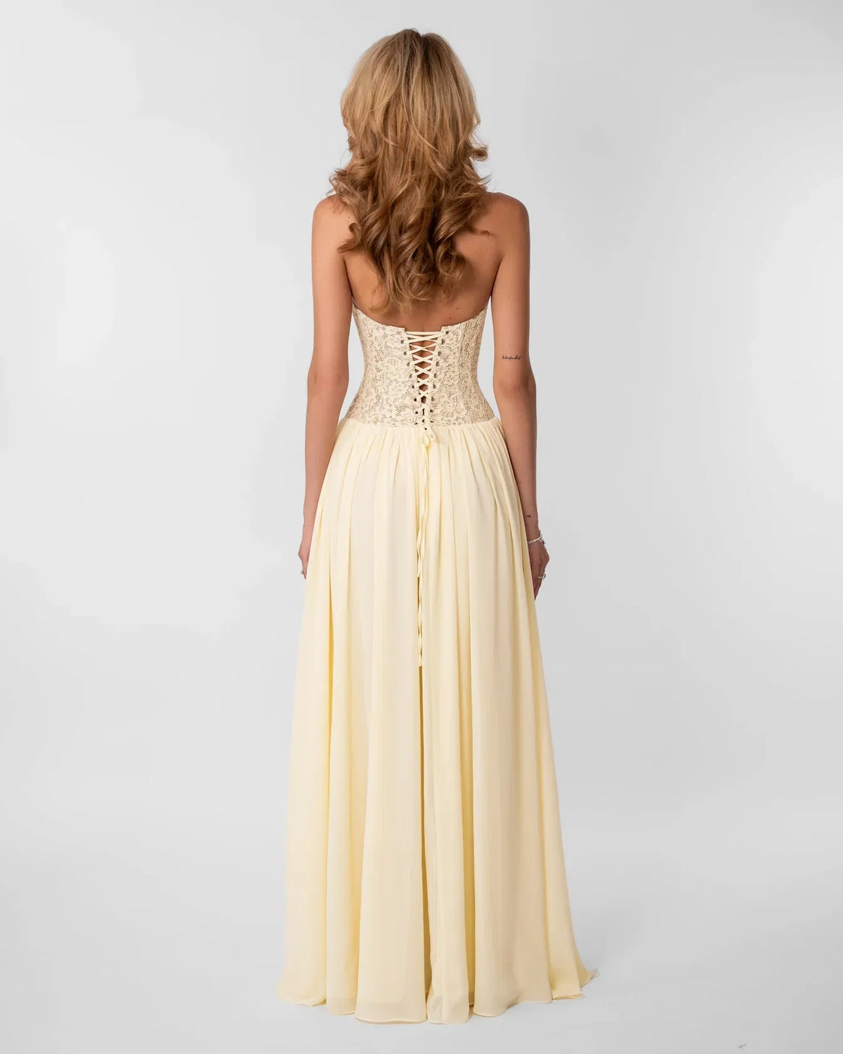 LEILA LACE-PANEL DRESS