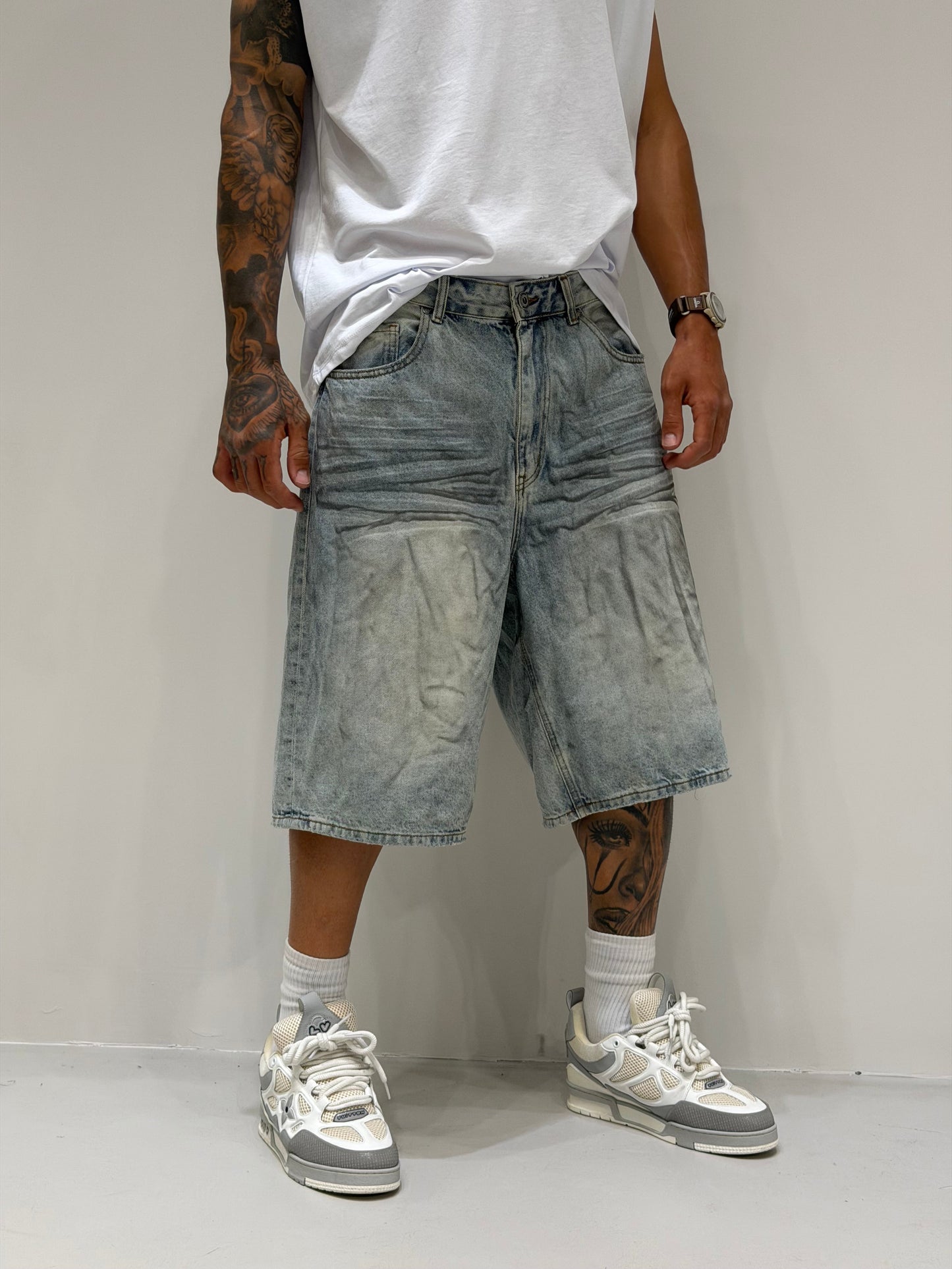 Bermuda Denim Marmorizzato