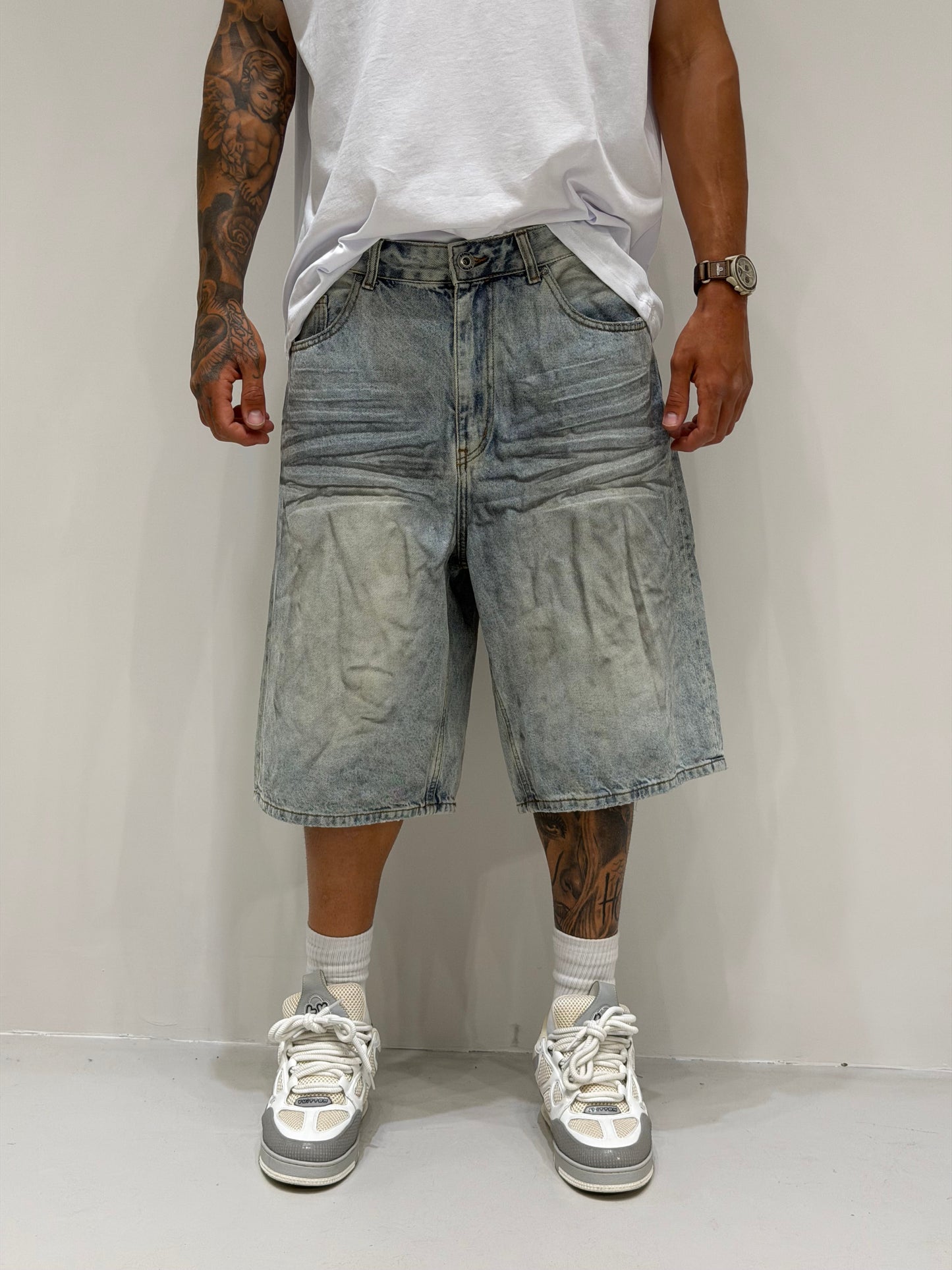Bermuda Denim Marmorizzato