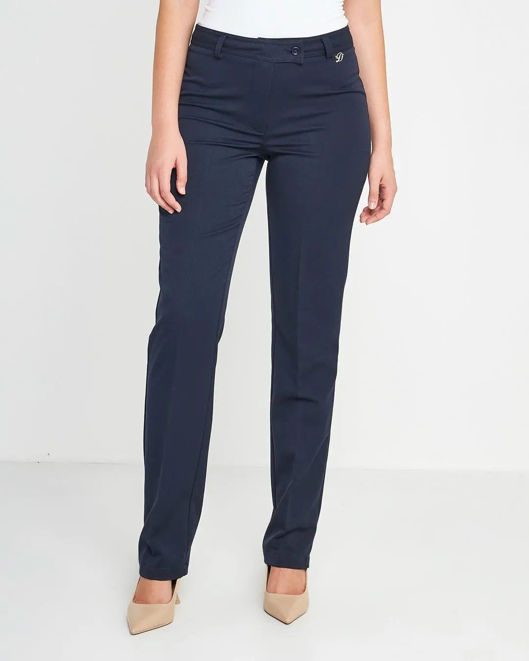 Pantalone frisi strass BLU