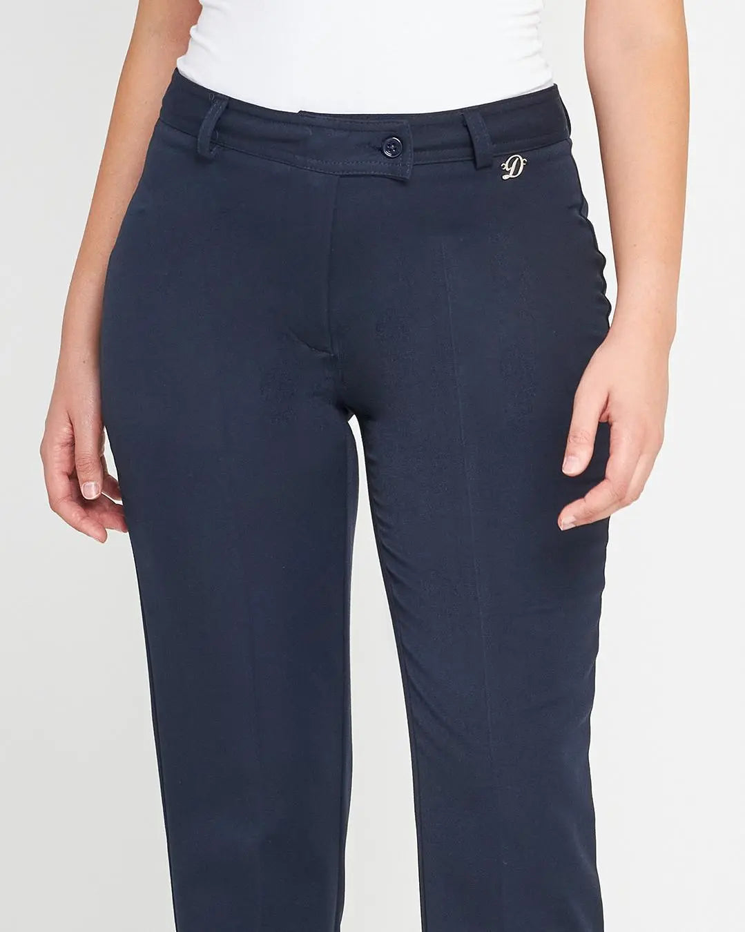 Pantalone frisi strass BLU