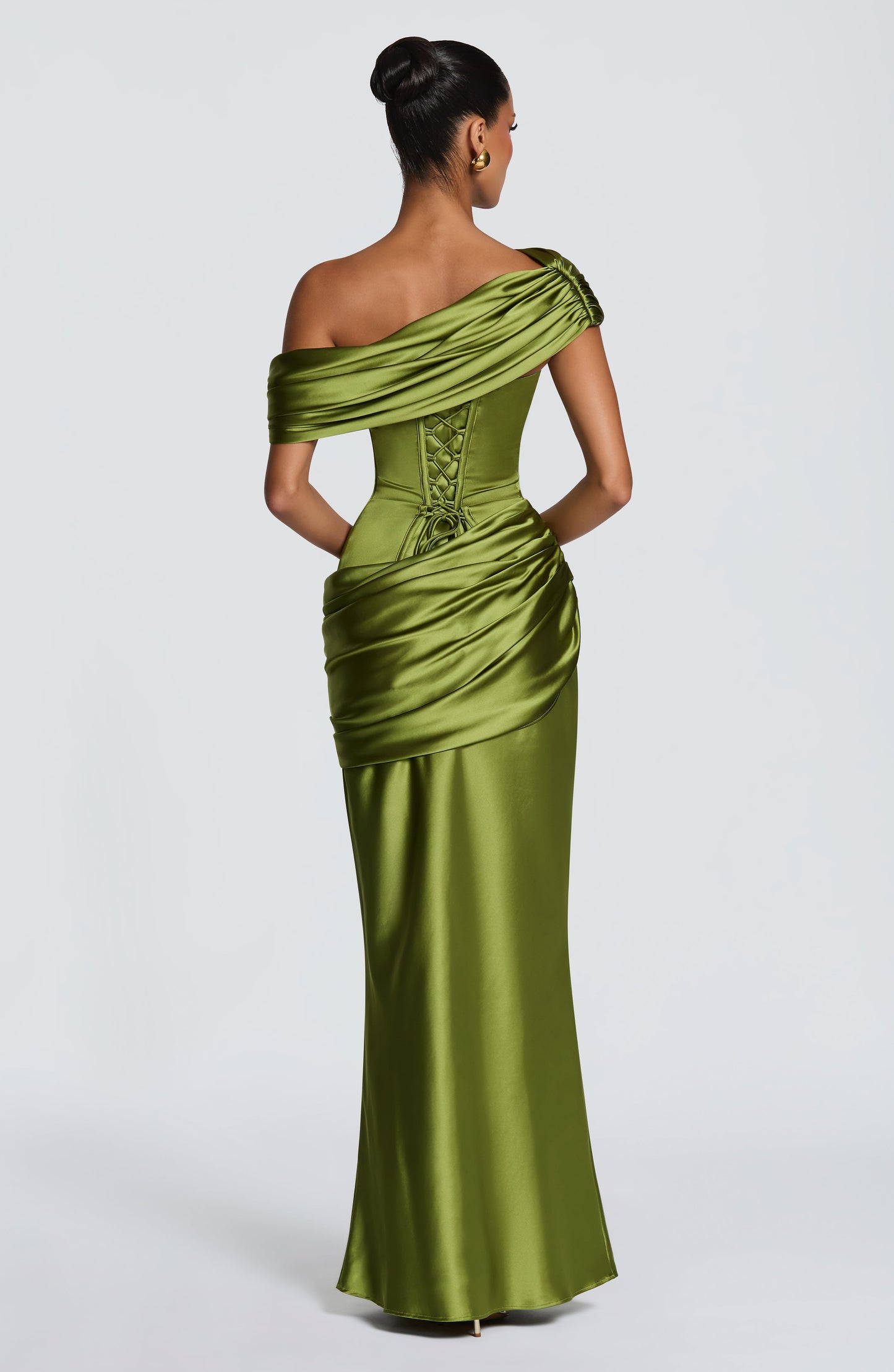 Vestido Maxi Ella - Verde Oliva