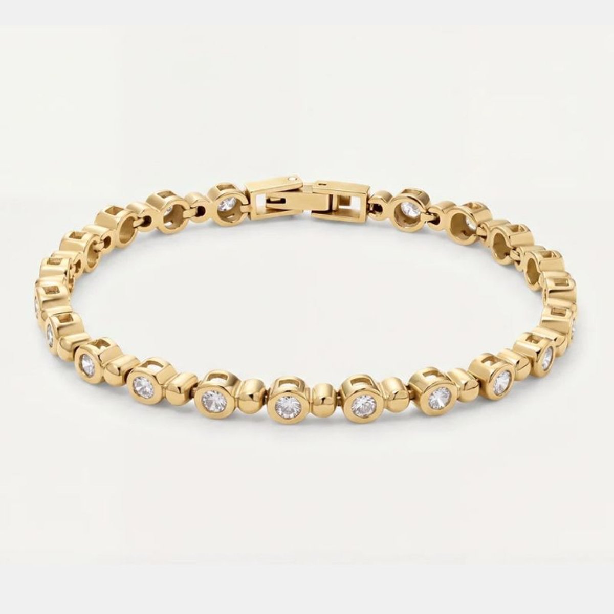 Bracciale Tennis - Perline Mini Oro