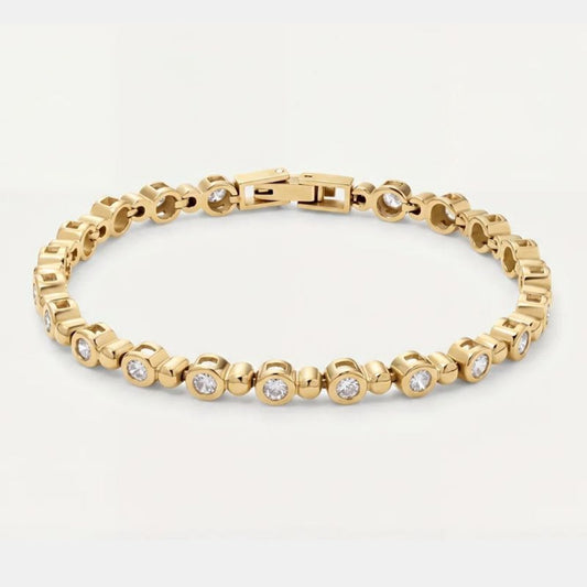 Bracciale Tennis - Perline Mini Oro