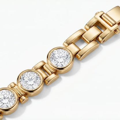 Bracciale Tennis - Perline Mini Oro