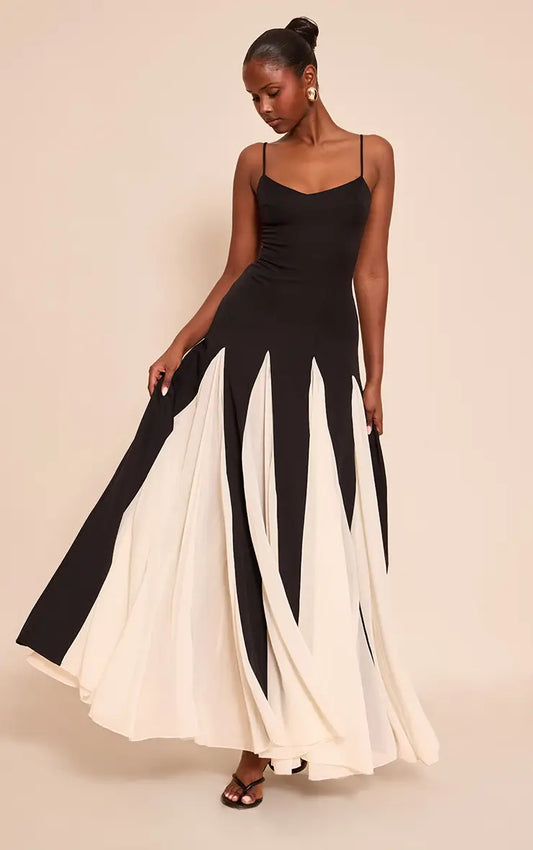 LYNDA CONTRAST SLIP DRESS