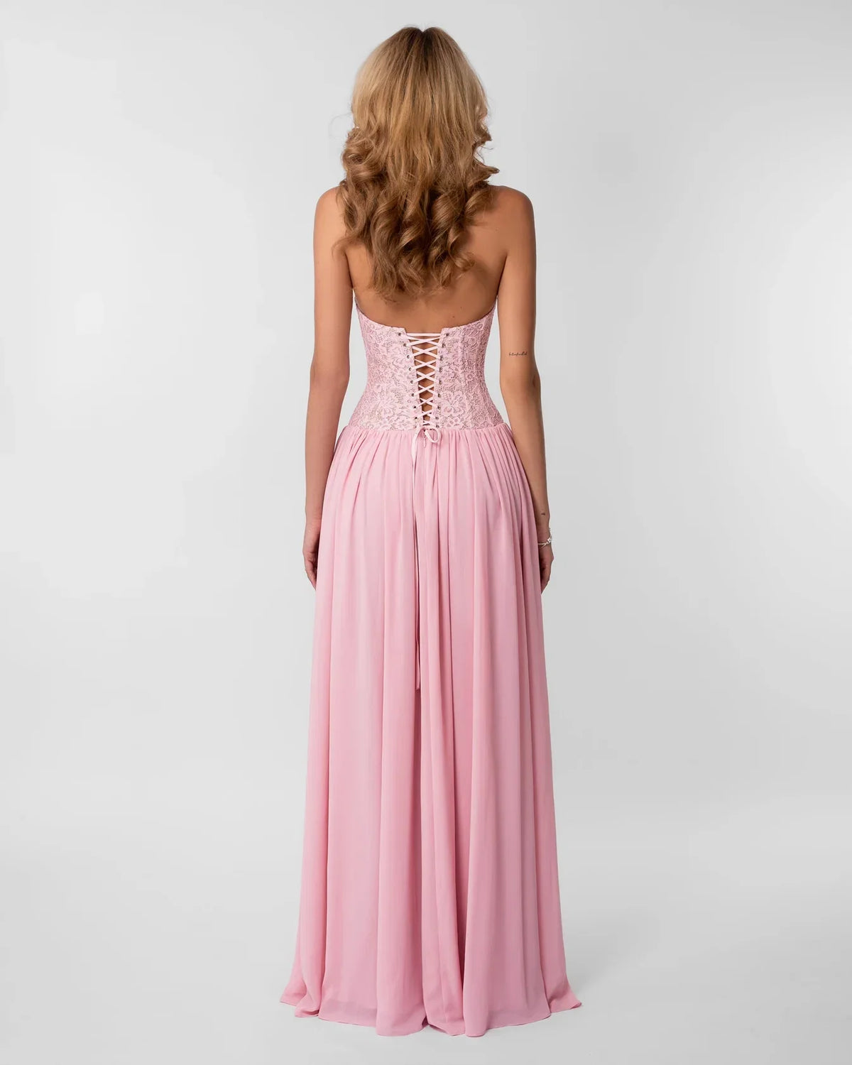 LEILA LACE-PANEL DRESS